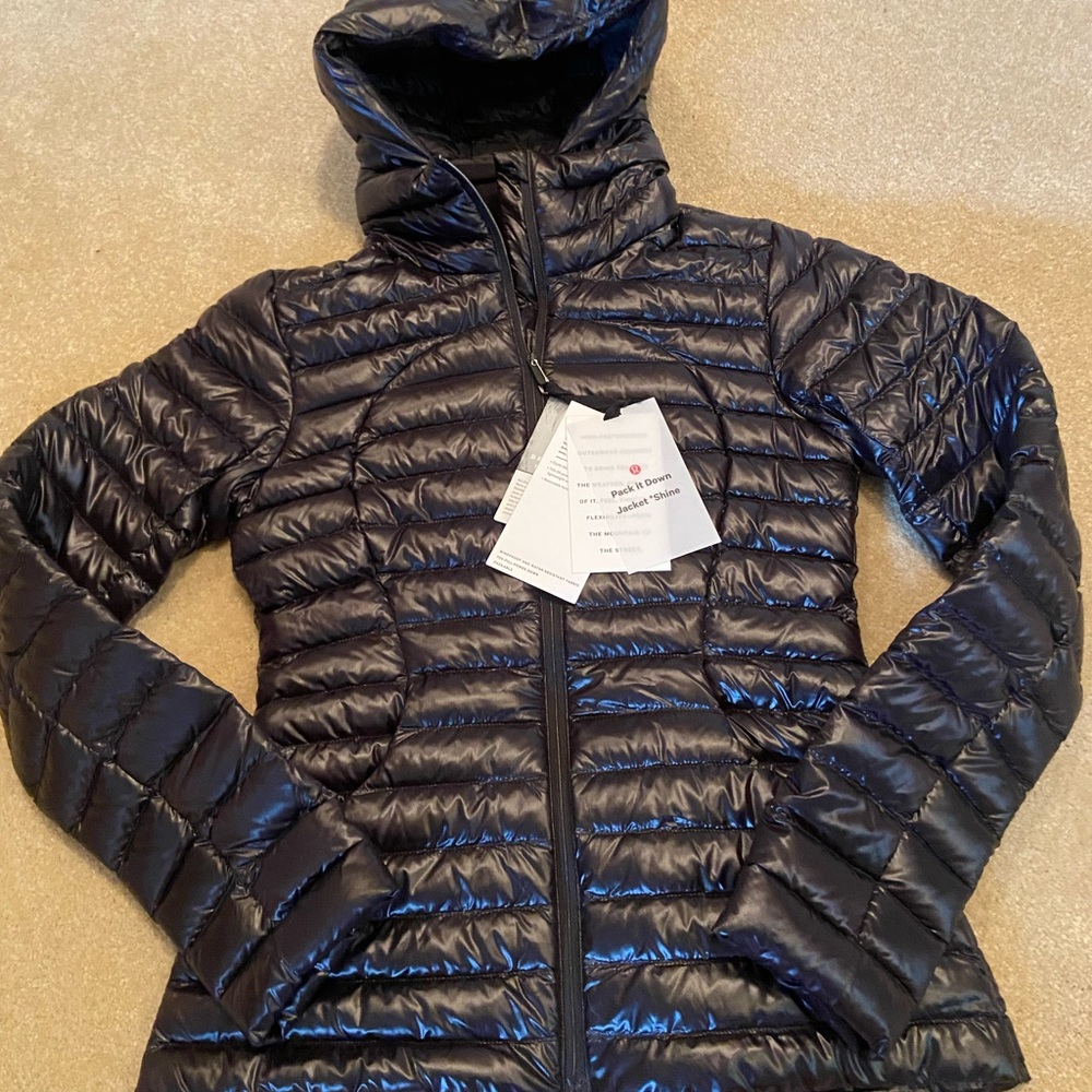 Brand new lululemon black down jacket
